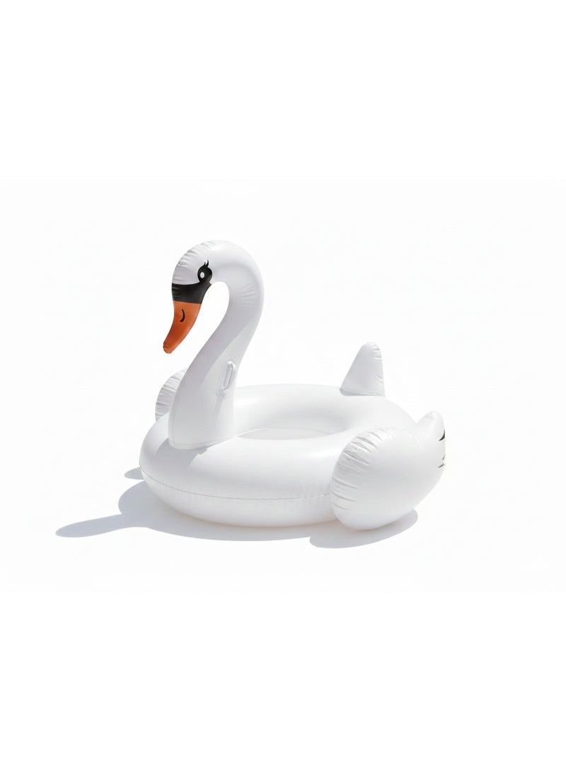 Sun Club Large Inflatable White Swan Pool Float for Adults – Premium PVC Swim Float – Stylish Inflatable Pool Lounger for Beach, Pool, Summer Parties & Relaxation - Image 1